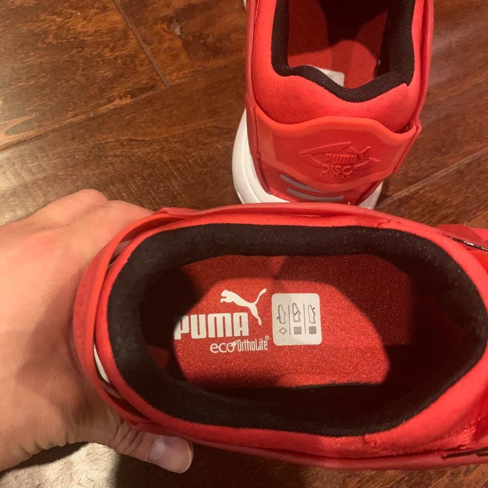 Puma Future Disc Blaze Red Mens Sz 9 Worn 2x - Picture 2 of 5